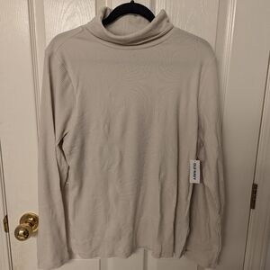Old Navy Slim Fit Rib-Knit Long-sleeved Turtleneck T-shirt, New With Tags XXL
